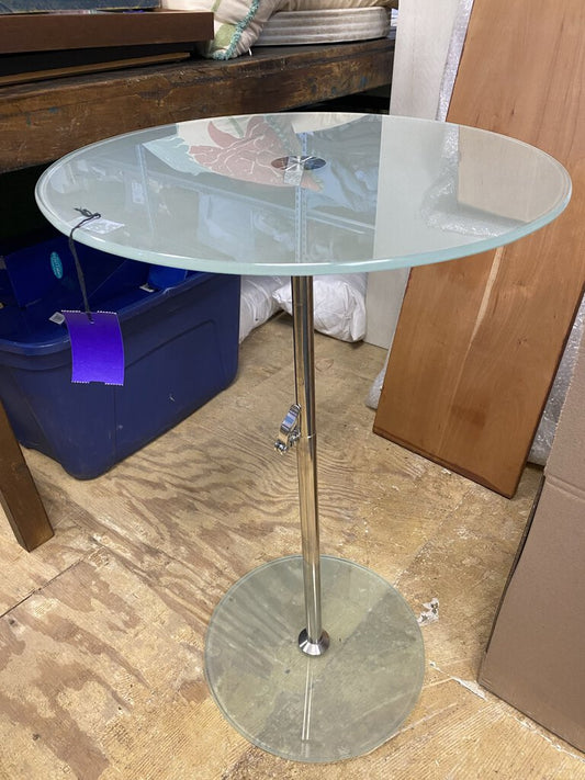 Glass Telescoping Martini Table