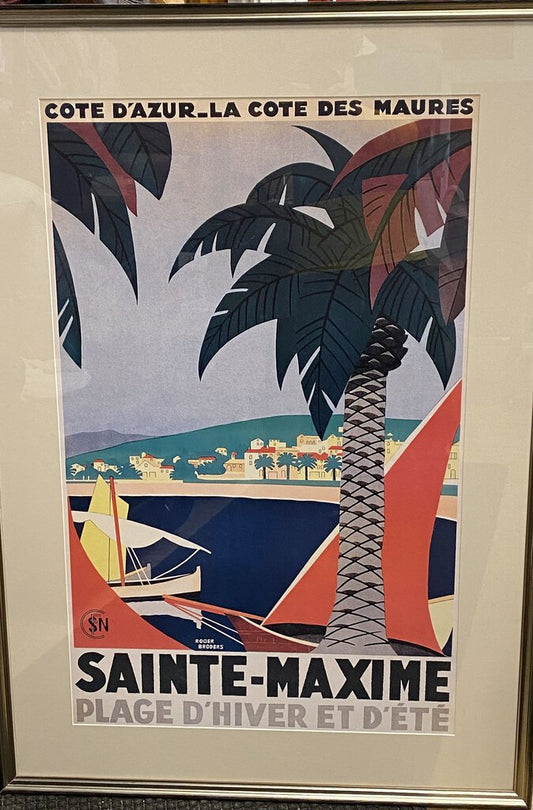 Roger Broders- Sainte-Maxime Travel Poster