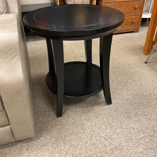 Transitional Round Side Table