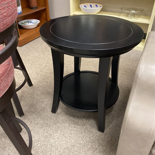 Transitional Round Side Table