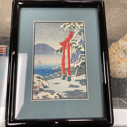 Japanese Gate Woodblock