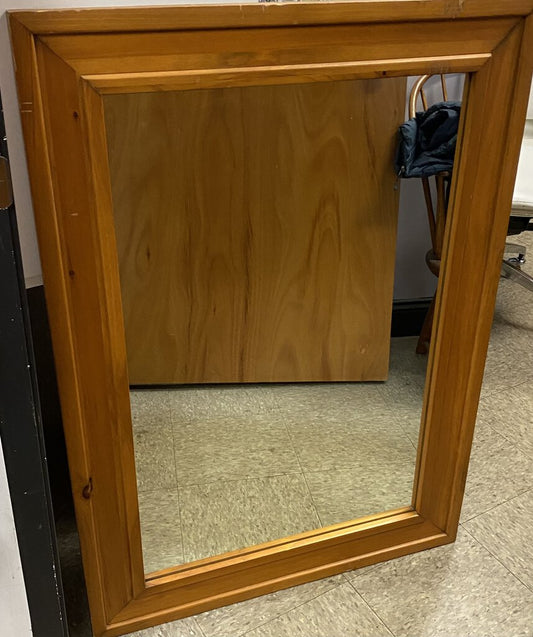 Wood Framed Rectangle Mirror