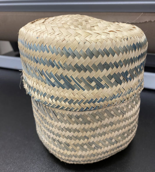 Woven Lidded Basket