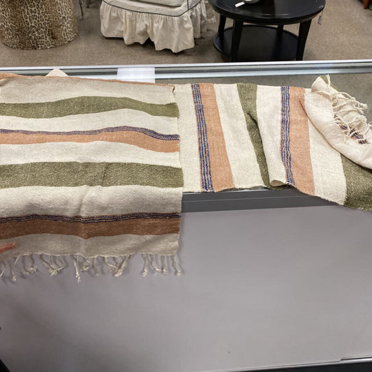 Wooven Serape Striped Table Runner