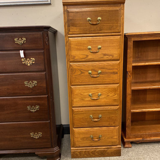 6 Drawer Oak Lingerie Chest