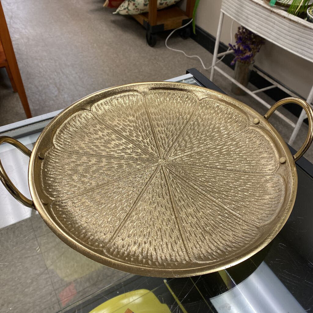 Metal Citrus Patterned Tray