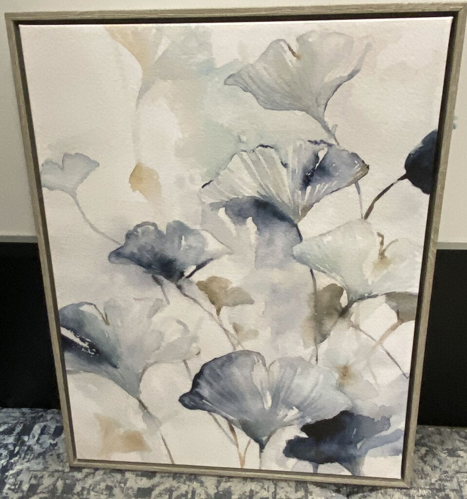 Gingko Leaves on Canvas