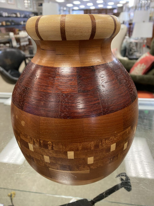 Hand Turned Wood Vase