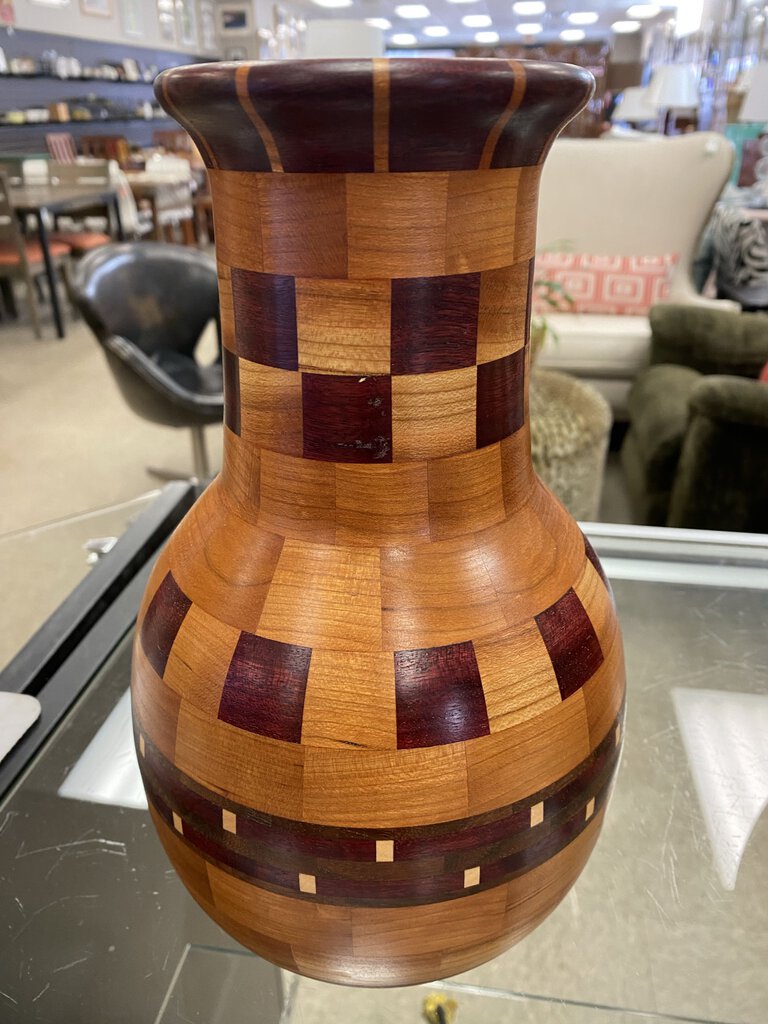 Hand Turned Wood Vase