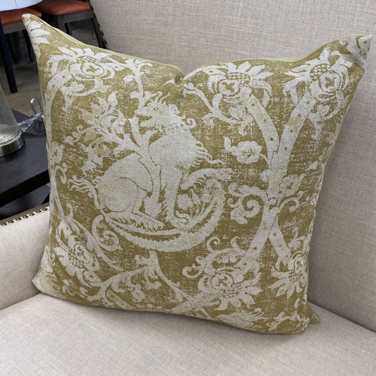 Griffin Pattern Linen Pillow