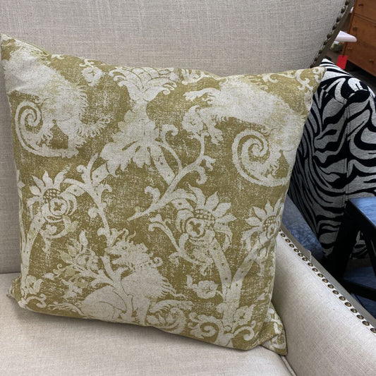 Griffin Pattern Linen Pillow