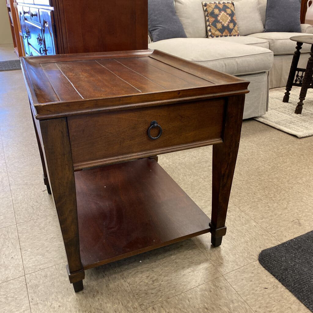 1 Drawer Farmhouse Style Side Table