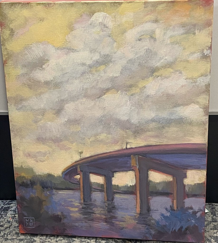 Mary - Casco Bay Bridge - oil on canvas