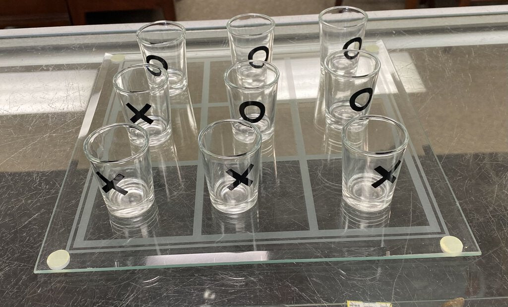 Glass Tic Tac Toe Shooters Game