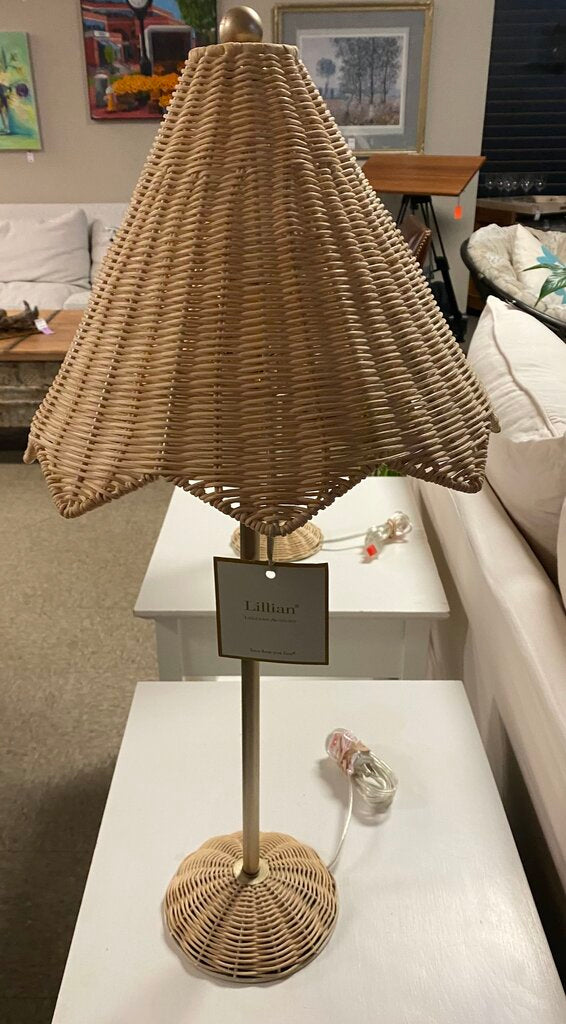 Lillian August Wicker Lamp