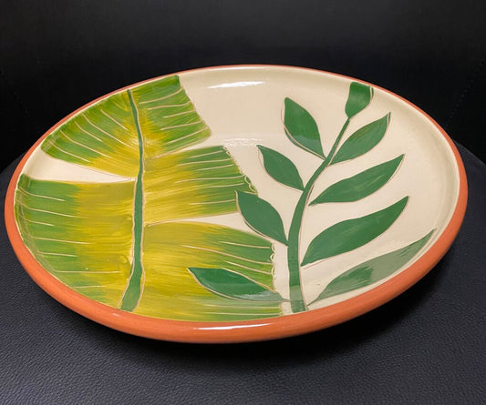 Molde Portuguese Pasta Bowl w/Leaf