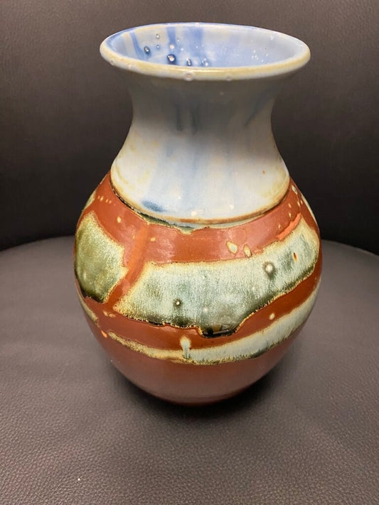Raku Fired Art Vase