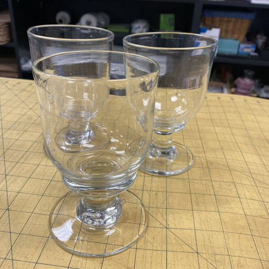 3x Simon Pearce Essex Goblets