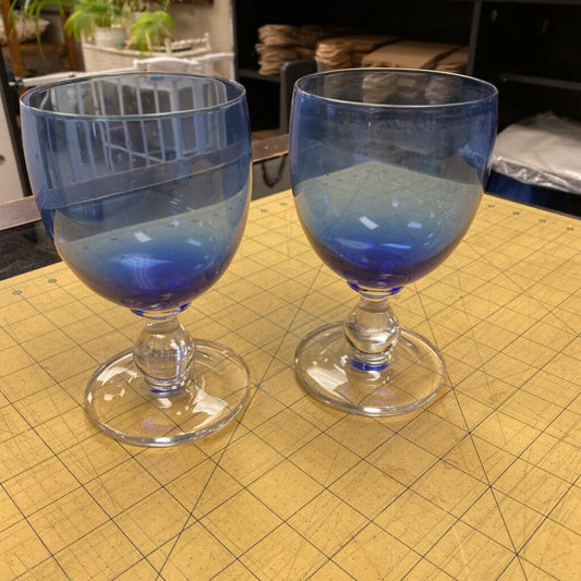 2x Dansk Hanna Wine Goblets