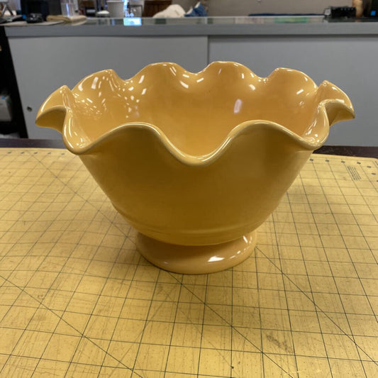 Crate & Barrel Large Scalloped Bowl
