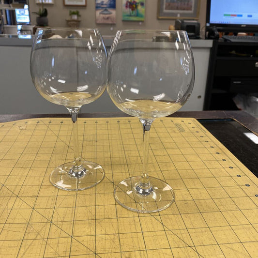 2x Villeroy&Boch Crystal Red Wine Glasses