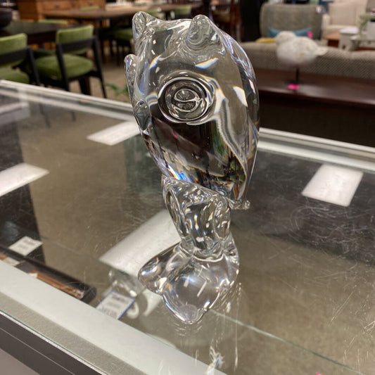 Kristalulux Glass Owl Figure