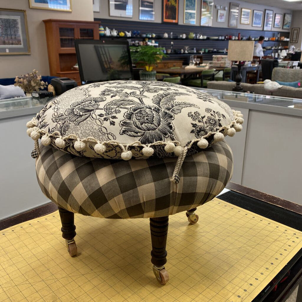 Mary Kaiser Tufted Ottoman