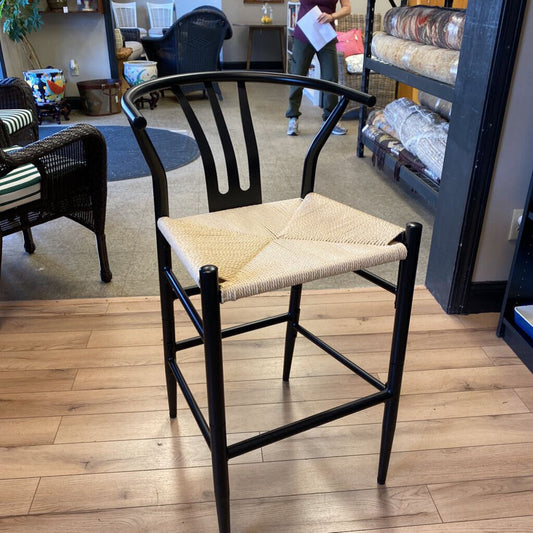 Alden Design Metal/Rush Counter Stool