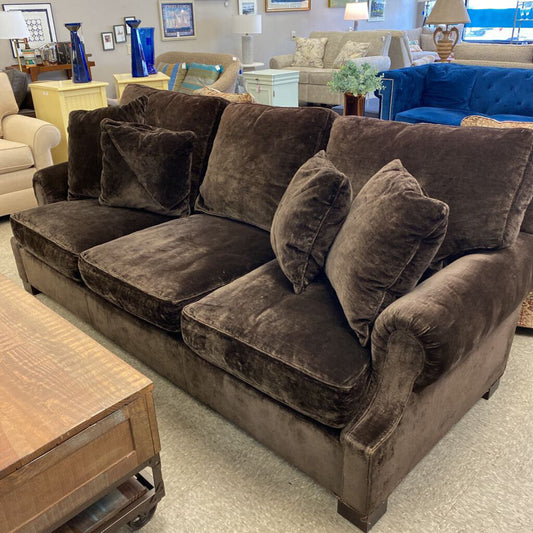 3 Cushion Baker Velvet Sofa