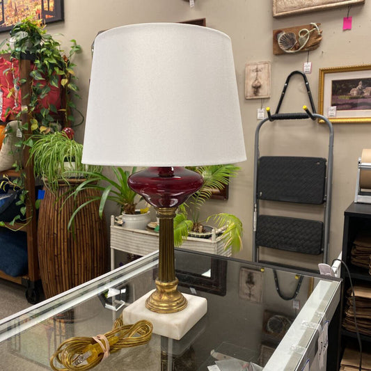Vintage Glass Globe Lamp