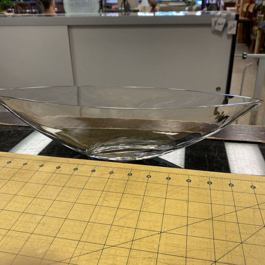 Canoe Shaped Glass Bowl