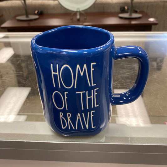 Rae Dunn Home of the Brave Mug