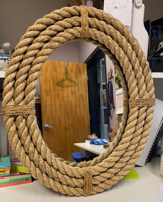 Firefly Home Collection - Rope Oval Mirror