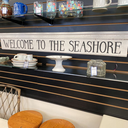 WELCOME TO THE SEASHORE Sign
