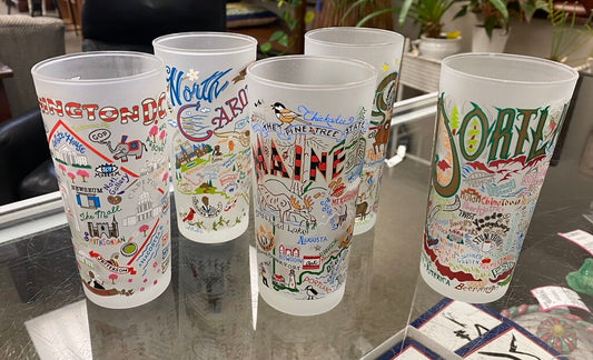5x Catstudio States Bar Glasses