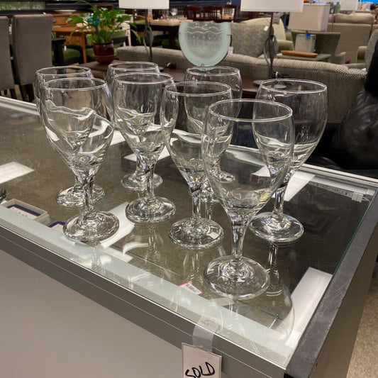 8x Libbey All Purpose Wine Glasses