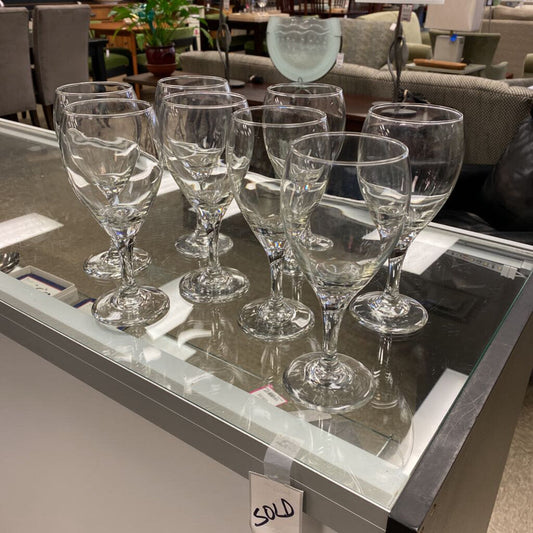 8x Libbey All Purpose Wine Glasses