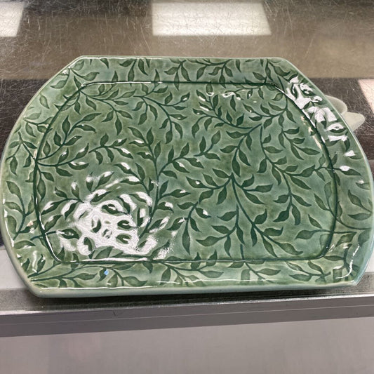 Pottery Vine Pattern Tray