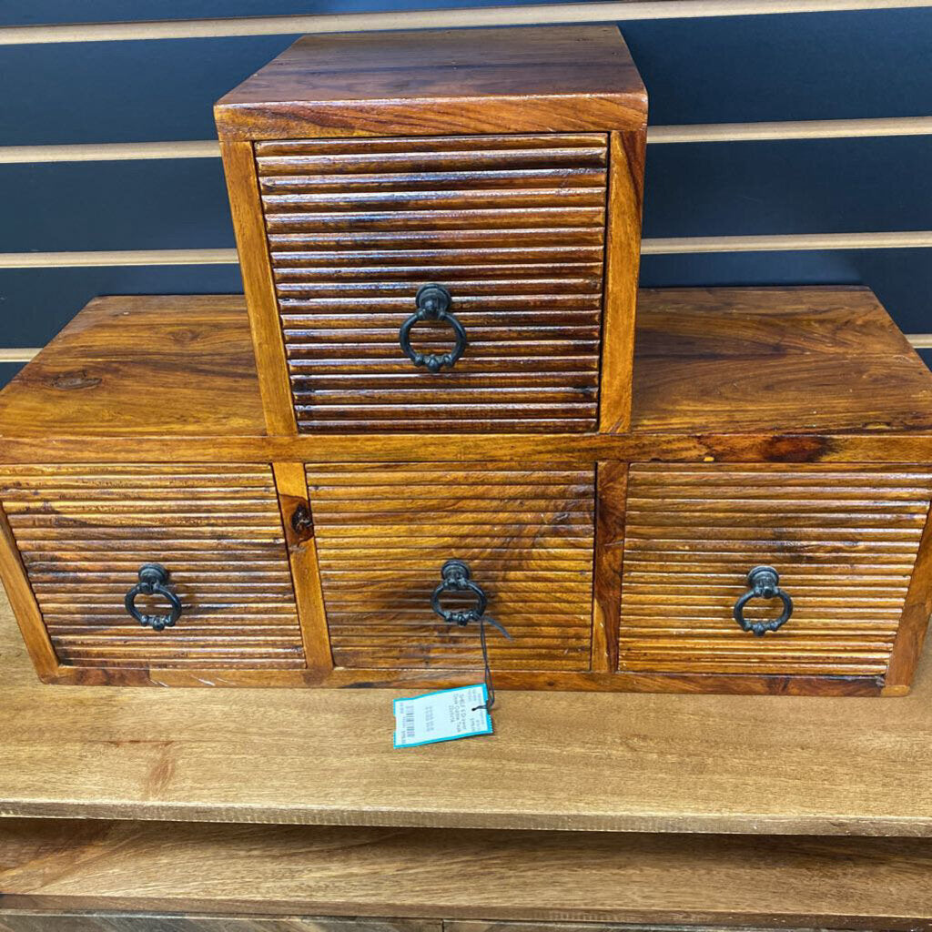 4 Drawer Desk Cubbie