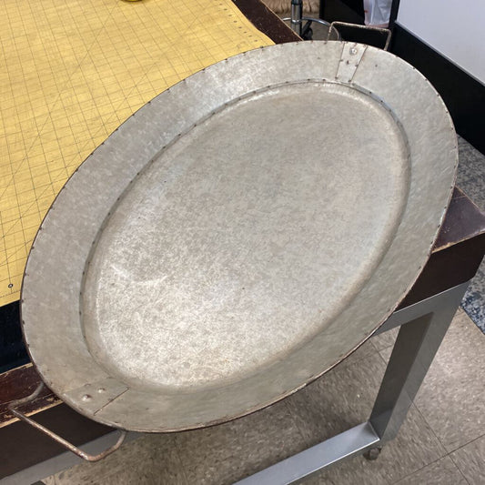 Pottery Barn Galvanized Metal Tray
