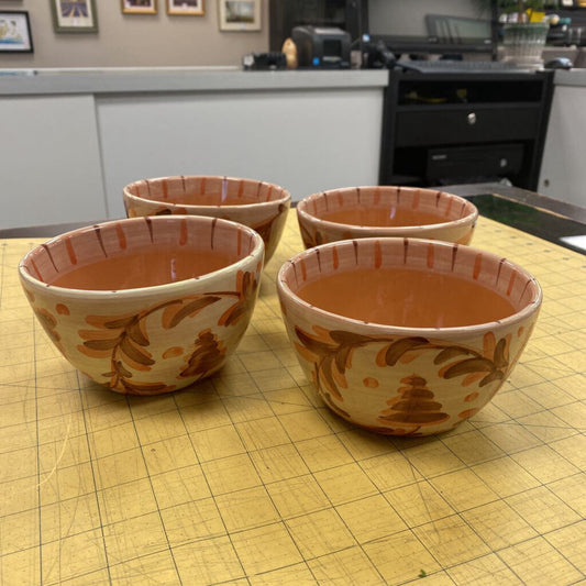 4x Vietri Arabesco Cereal Bowls