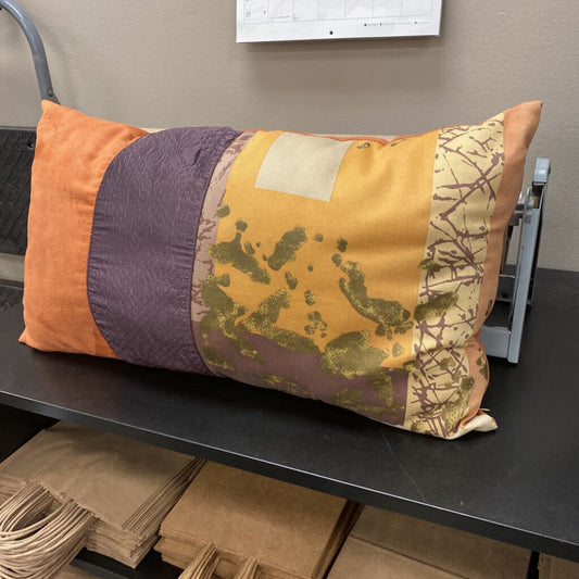 Multi Fabric Lumbar Pillow