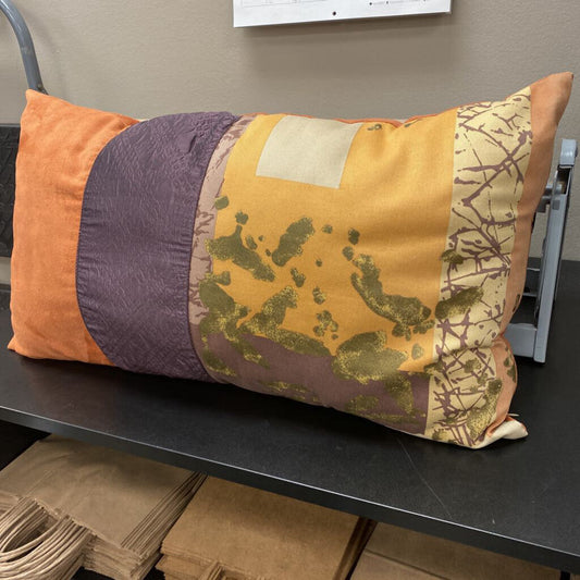 Multi Fabric Lumbar Pillow