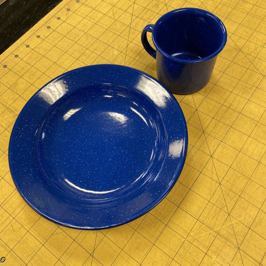 Enamelware Cup and Bowl