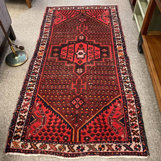 Antique Caucasian Accent Rug
