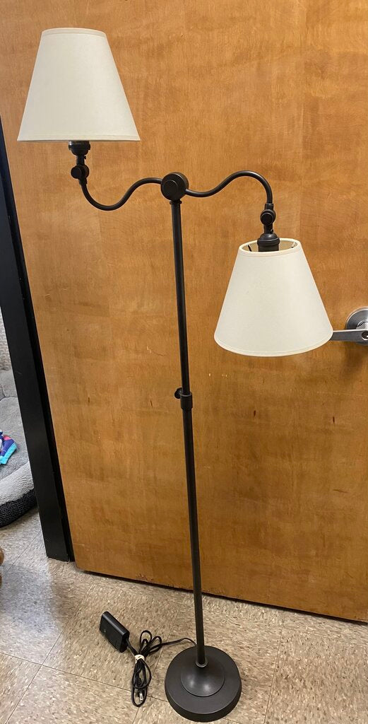 Adjustable Dual Shade Floor Lamp