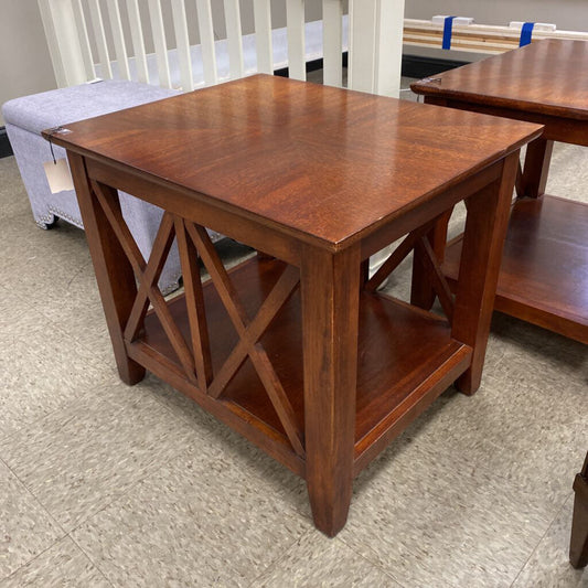 Marquetry Top X Sides Side Table