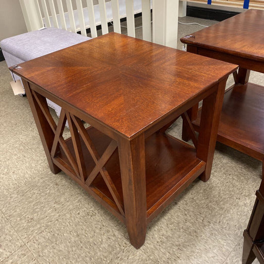 Marquetry Top X Sides Side Table