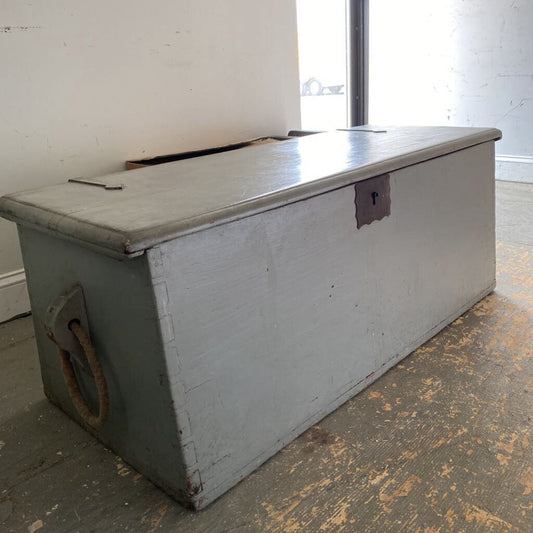 Painted Antique Blanket Chest