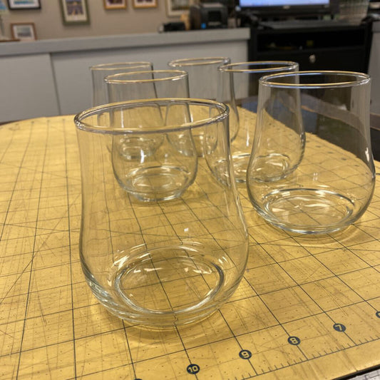 6x Libbey Stackable Stemless Glasses